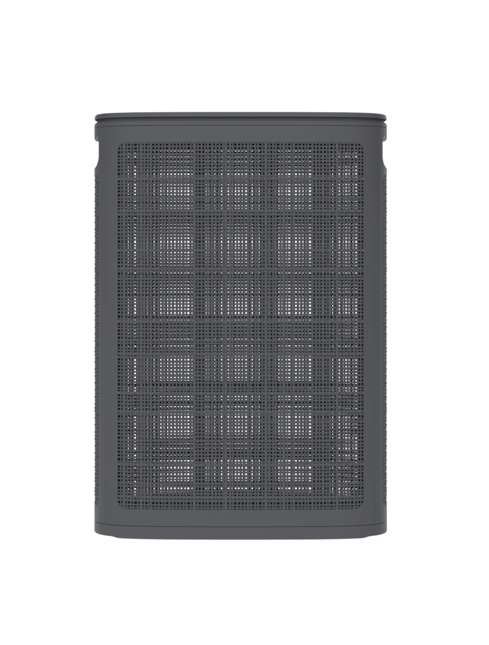 Плетёная корзина для белья сборная «Лён» 45 л (43х20х60 см) графит