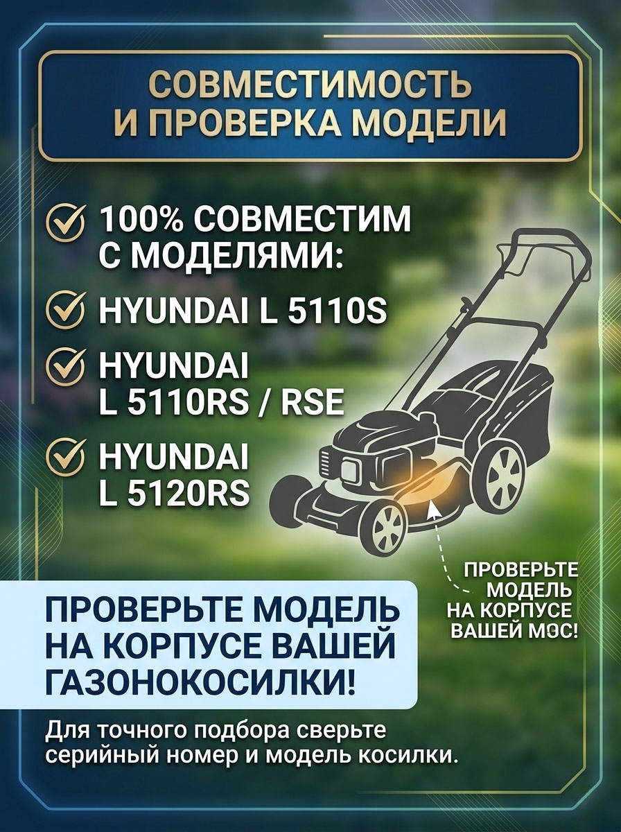 Нож для газонокосилок L 5110RS(E)/5110S/5120RS в блистере