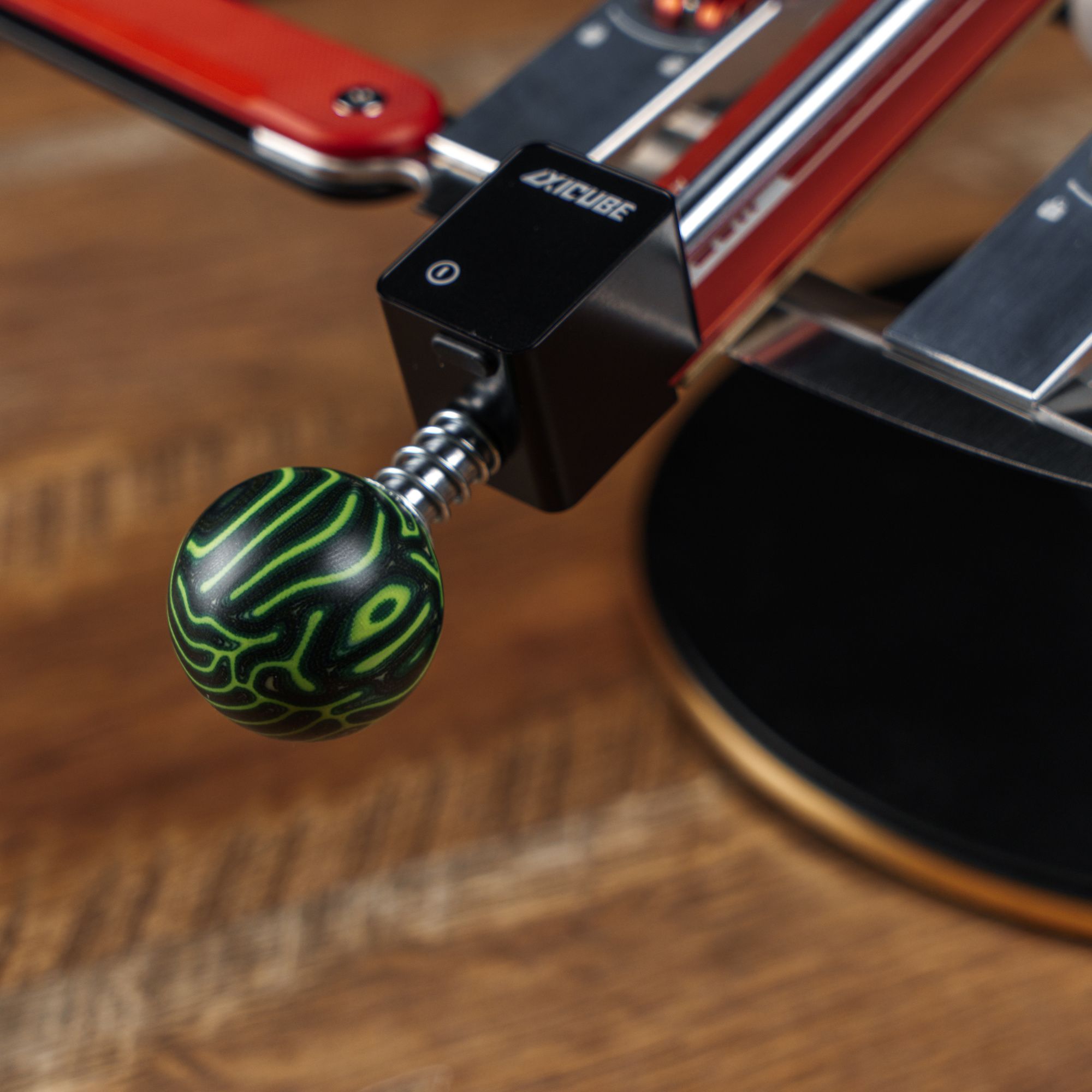 Ручка-шар TSPROF, 8 мм, Crazy Fiber (авантюрин)