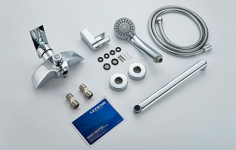 СМЕСИТЕЛЬ ДЛЯ ВАННЫ И ДУША LEDEME L2270 ИЗЛИВ L30F