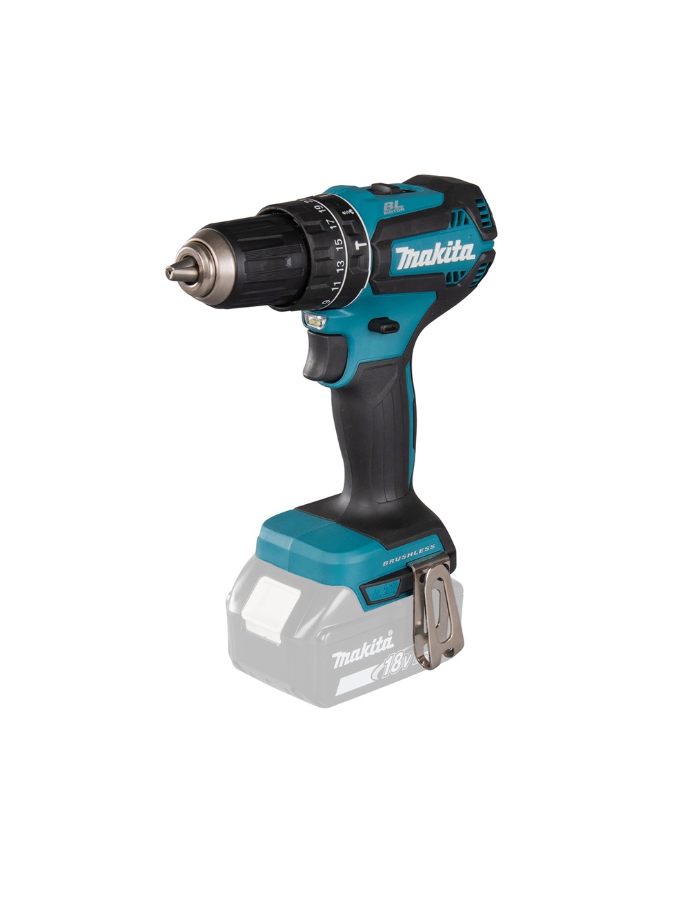 Аккумуляторная ударная дрель-шуруповерт Makita DHP485Z 18В, 50 Нм, 0 – 1 900 об/мин (без акк и З/У)