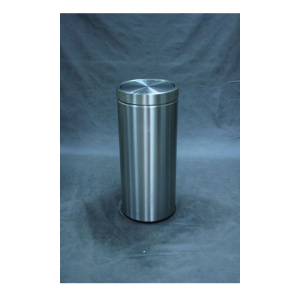 Урна для мусора c плавающей крышкой "Ву-Тенг" шлифованная, 80 л