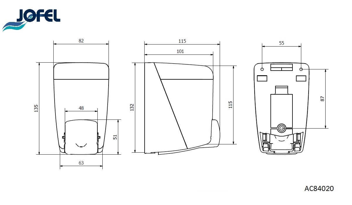 Дозатор для жидкого мыла Jofel AC84020