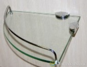 Полка угловая стеклянная Z-103