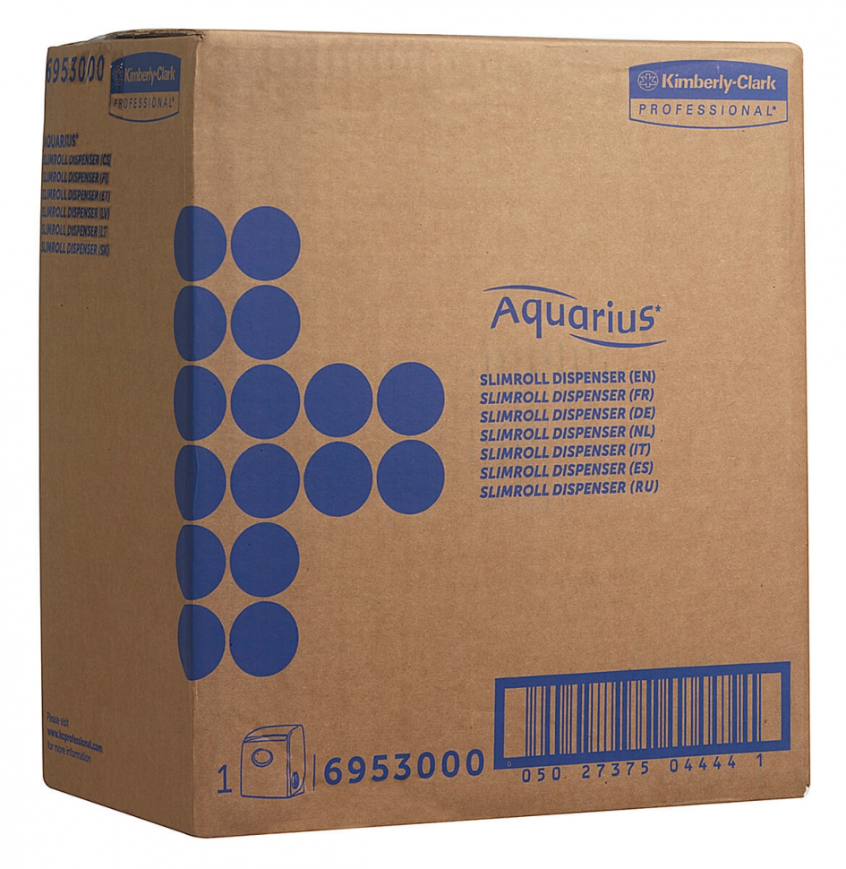 Диспенсер для бумажных полотенец Kimberly-Clark AQUARIUS SLIMROLL 6953