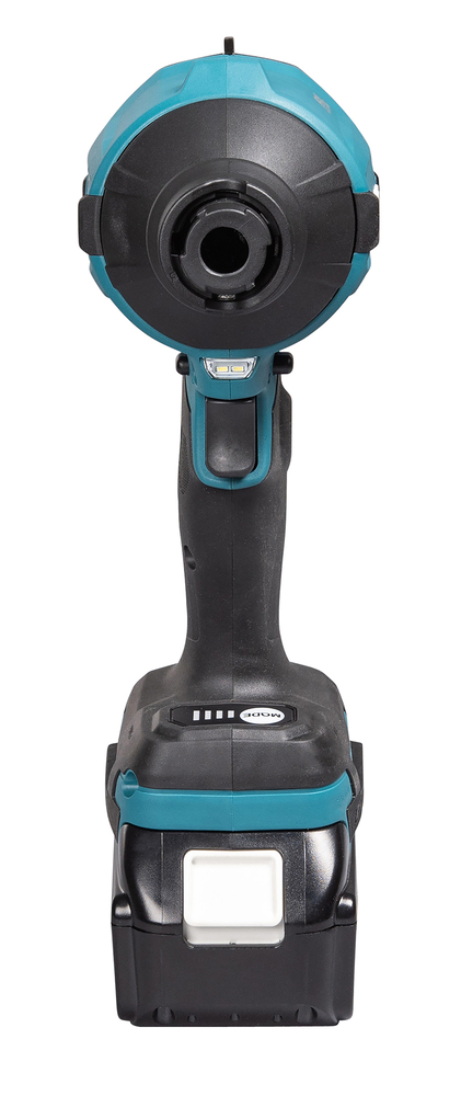 Аккумуляторная воздуходувка Makita DAS180Z LXT 18В BL, воздушный поток до 200м/сек, расход до 1,1м3/мин, макс. сила всасывания 10,3 кПа, без акб и З/У