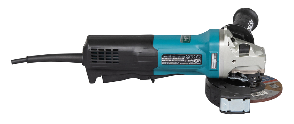 Угловая шлифовальная машина электрическая Makita GA5095X01 1900 Вт, 125 мм, 11500 об/мин