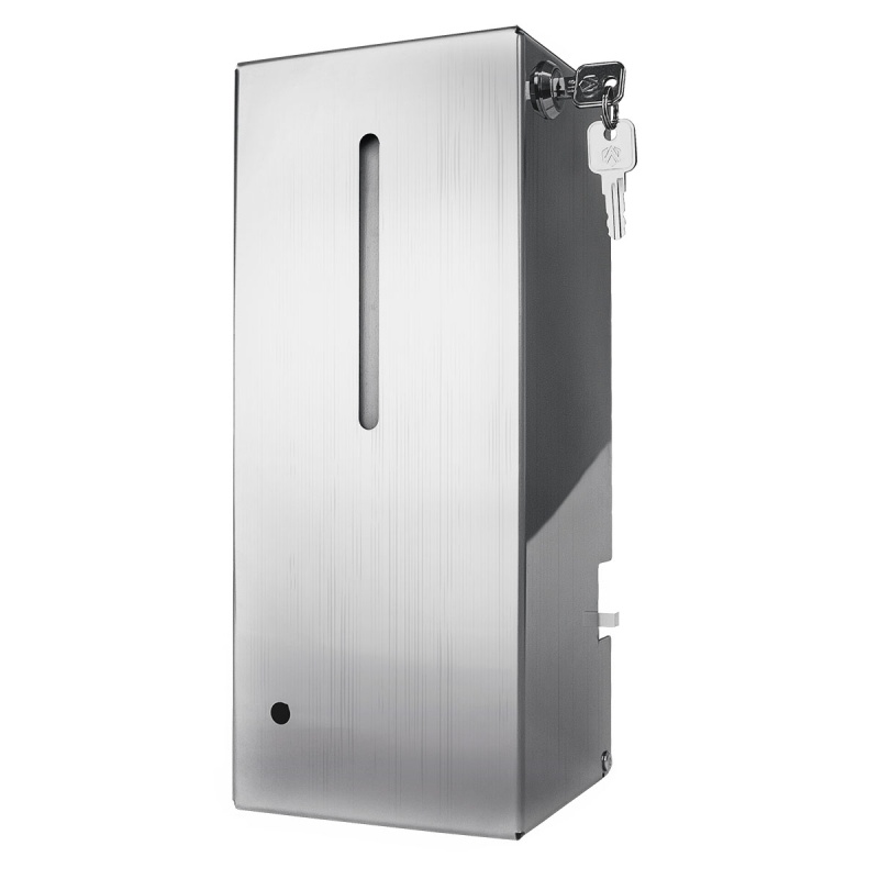 Бесконтактный автоматический антивандальный дозатор для дезинфицирующих средств (матовый), 1,2 л. HÖR-007АSSP +