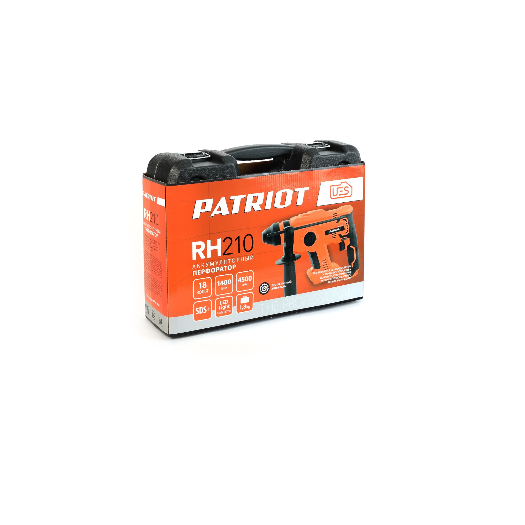 Перфоратор Аккумуляторный Бесщёточный PATRIOT RH 210UES, без АКБ и ЗУ