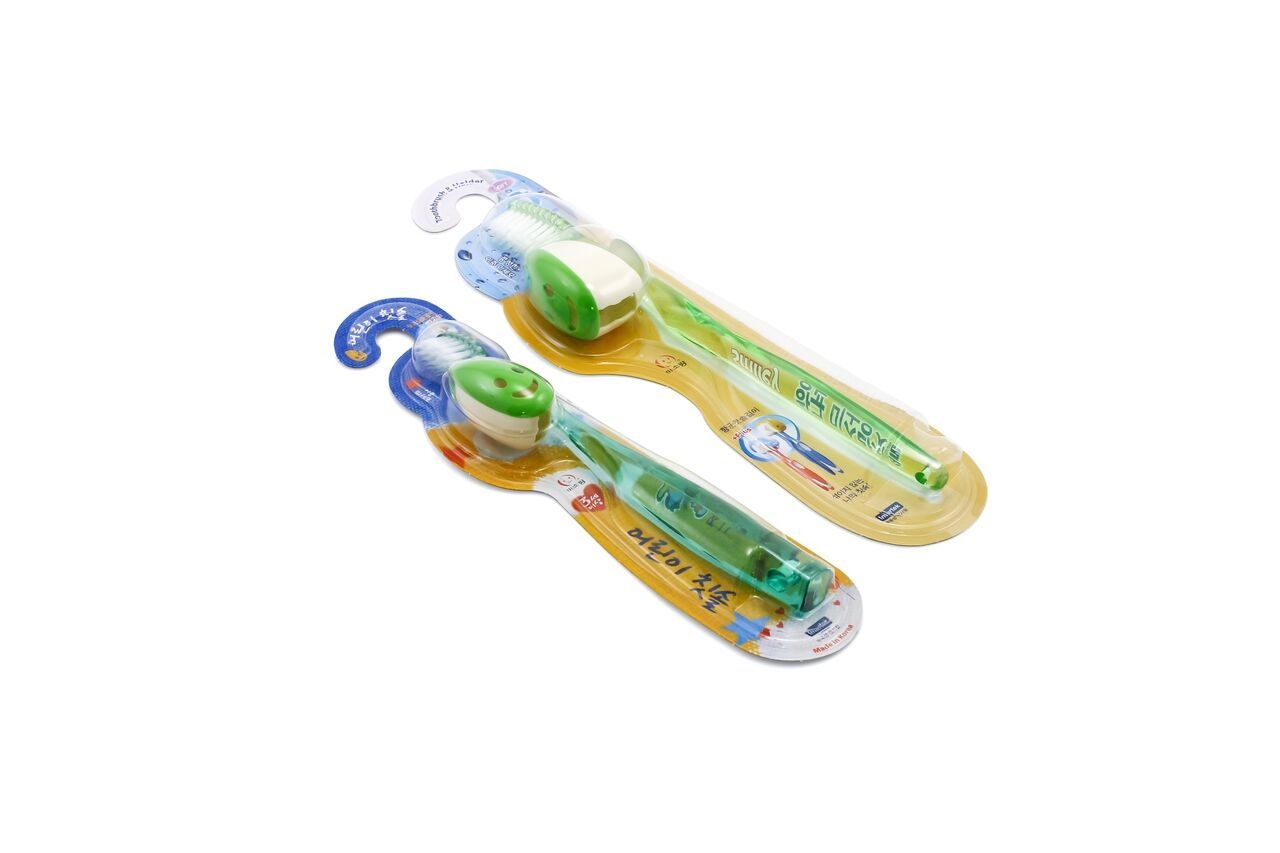 Зубная щетка с держателем на присоске "Улыбка капли"