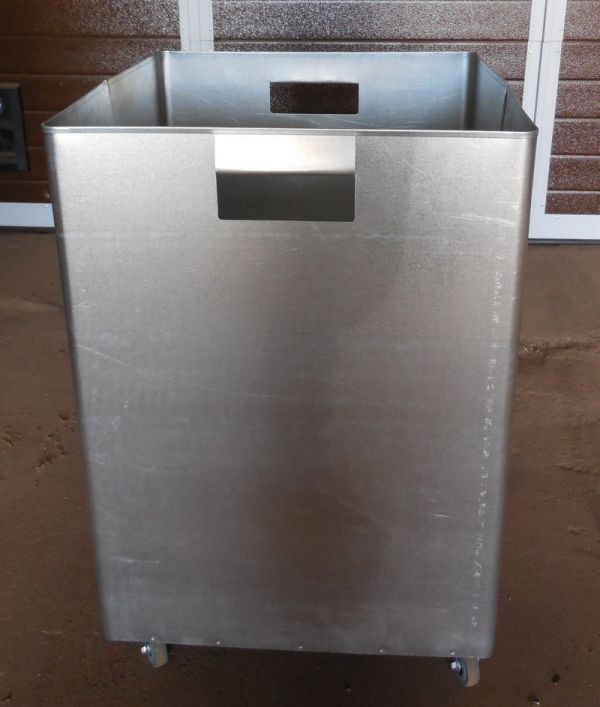 Урна для фудкорта «Мега-3» шлифованная