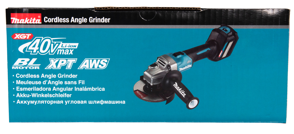 Угловая шлифмашина аккумуляторная Makita GA023GZ XGT BL 40В, 125 мм, 3000-8500 об/мин, без акб и ЗУ
