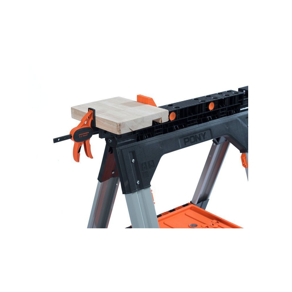 Козлы строительные 2 шт (810 мм) +струбцины 2 шт (до 275 кг) Pony