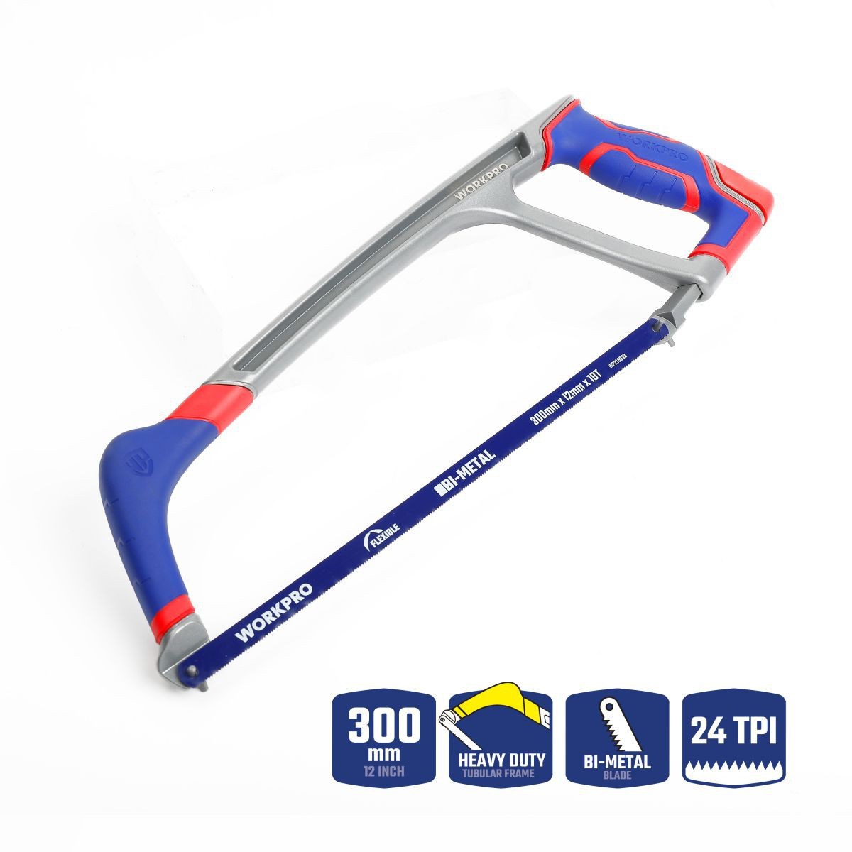 Ножовка по металлу 300 мм для тяжелых условий эксплуатации WORKPRO