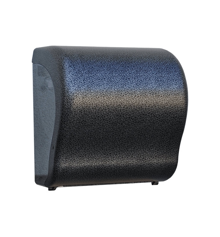 Автоматический диспенсер бум. полотенец в рулонах MERIDA UNIQUE GLAMOUR BLACK LINE Lux Cut CUH319