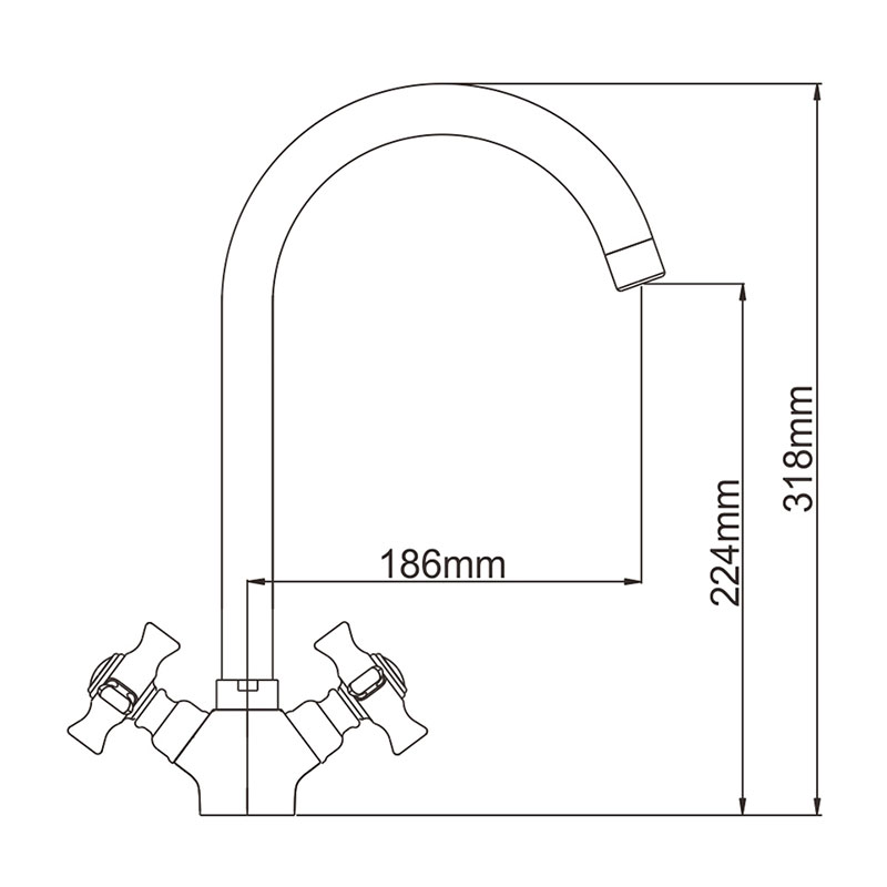 СМЕСИТЕЛЬ ДЛЯ КУХНИ LEDEME L4311-2