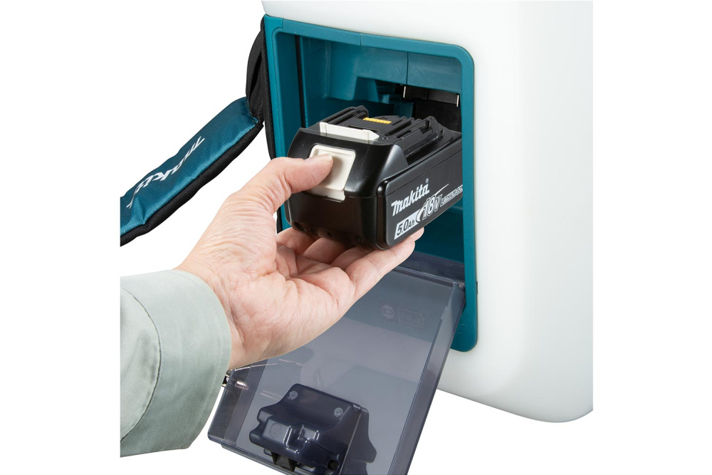 Опрыскиватель аккумуляторный Makita DUS158Z LXT 18 В, объем бака 15 литров, 5 бар, шланг 1,7 м, двойная форсунка, без акб и З/У