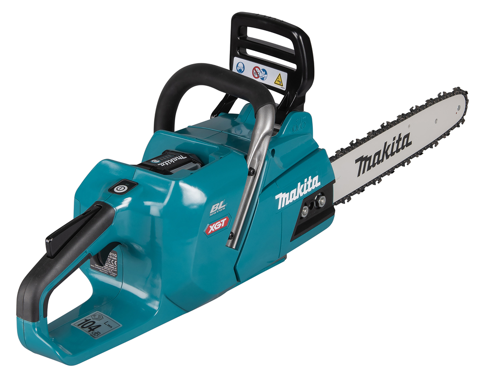Пила цепная аккумуляторная Makita UC011GZ XGT 40v MAX, 1600 Вт, 14"/35 см, 3/8", 1,3 мм, 25,5 м/с, инстр., BL, WG, без акб и ЗУ