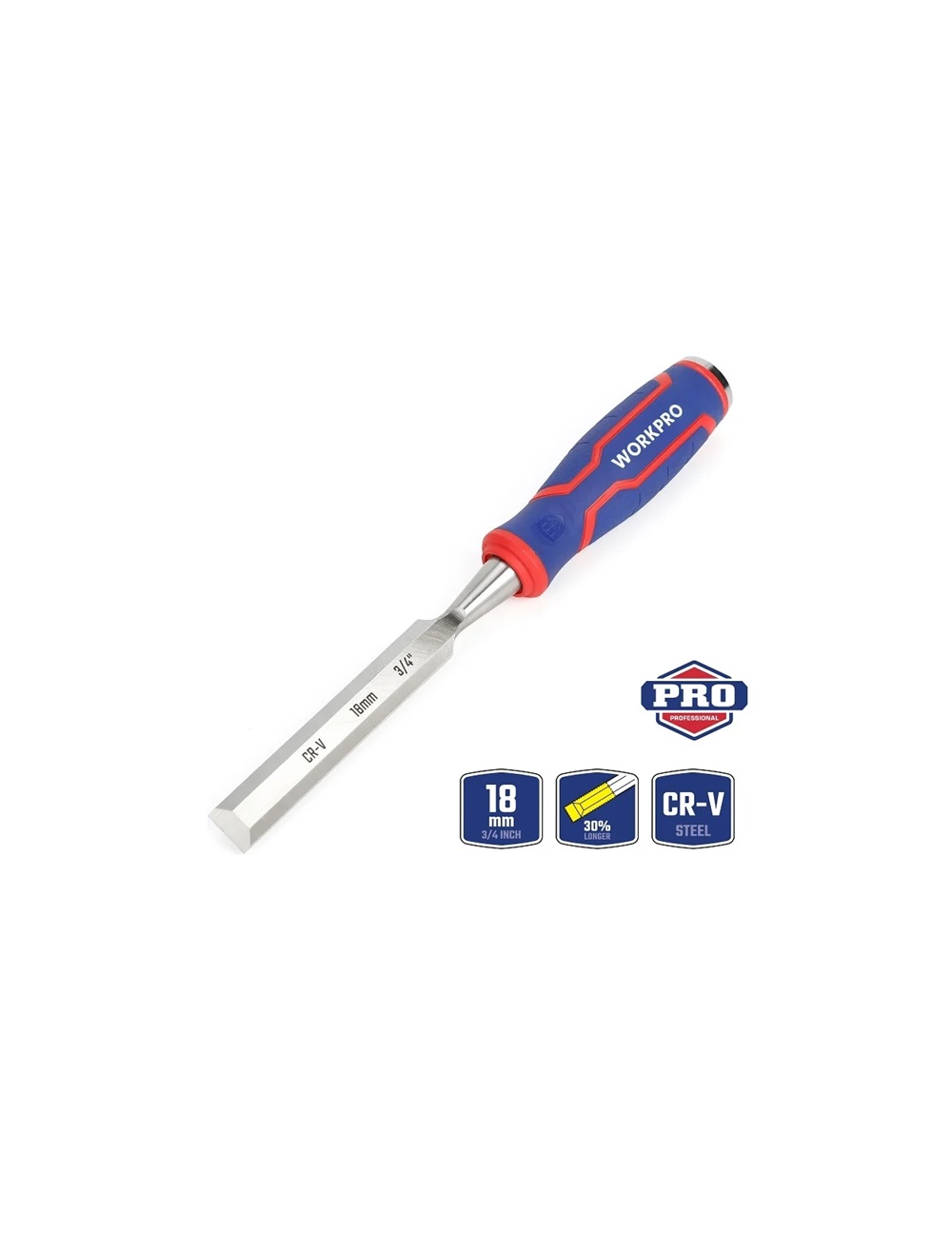 Стамеска-долото для высоких нагрузок 18 мм WORKPRO