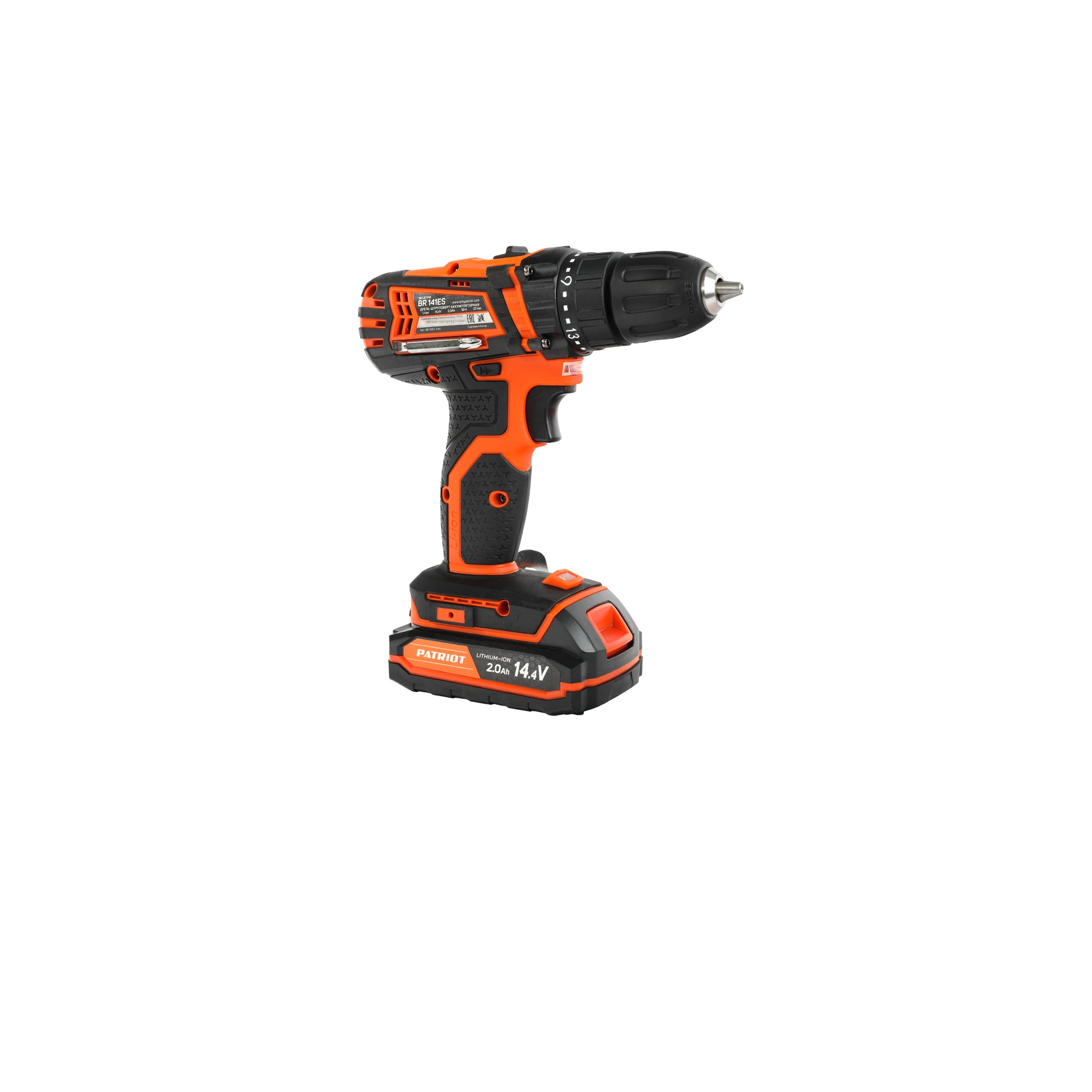 Дрель-шуруповерт аккумуляторная PATRIOT BR 141ES