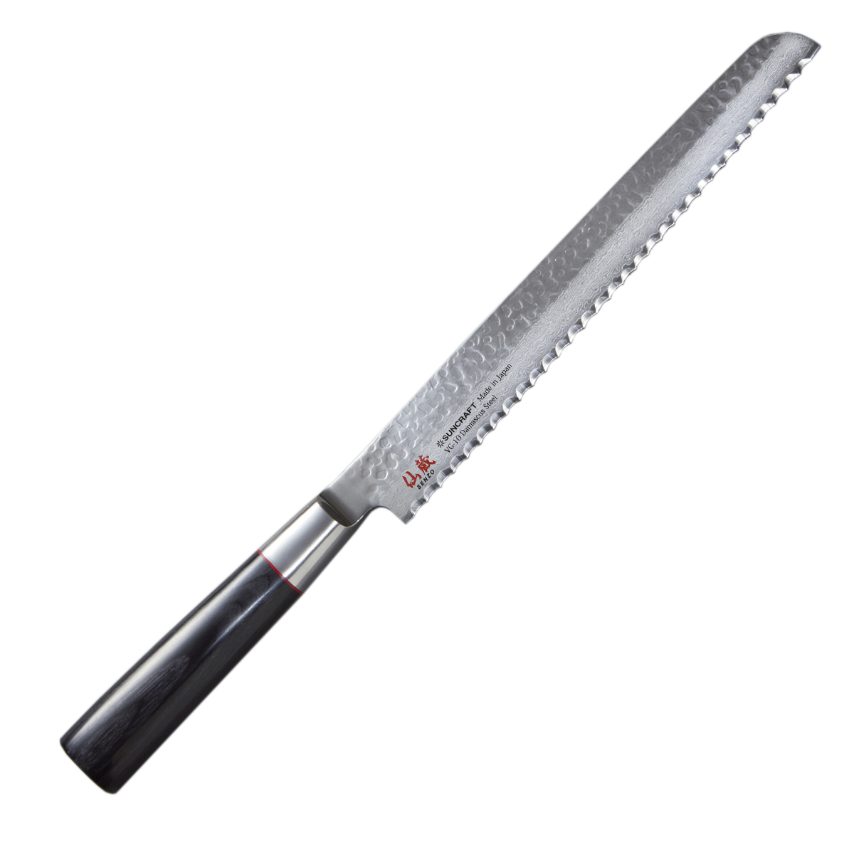 Нож для хлеба SunCraft SENZO CLASSIC 22 см черная рукоять