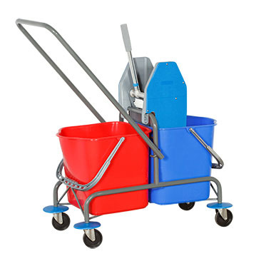 Уборочная тележка двухведерная 02.111