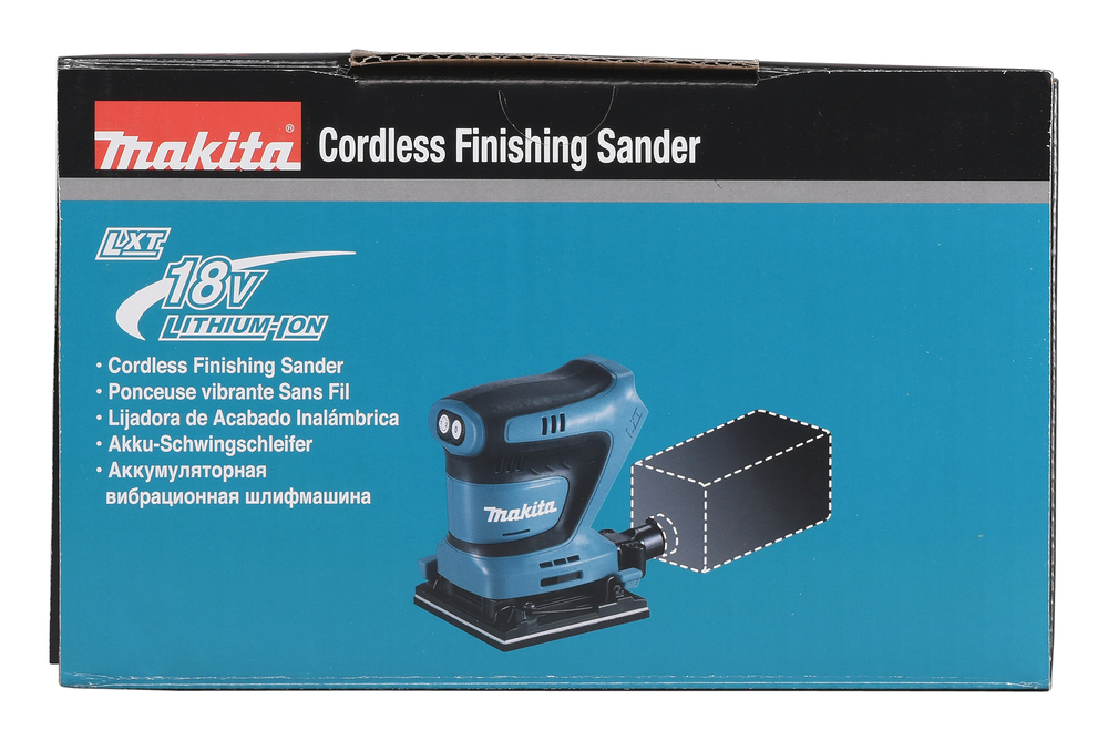 Вибрационная шлифмашина аккумуляторная Makita DBO480Z LXT 18В, 14000 об/мин, без акб и ЗУ