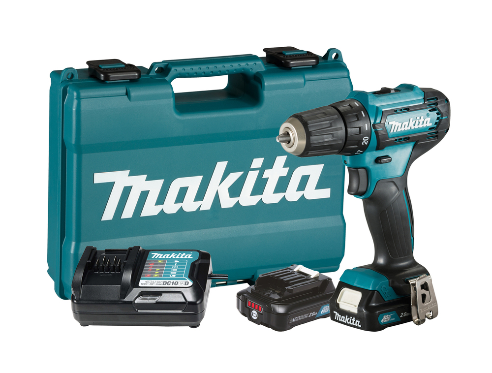 Дрель-шуруповерт аккумуляторная Makita DF333DYX14 CXT 12В, 2х1.5 Ач Li-ion, 30 Нм, 1700 об/мин, набор бит D-31083