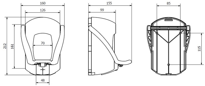 Дозатор для жидкого мыла Jofel AC75000 0,9л