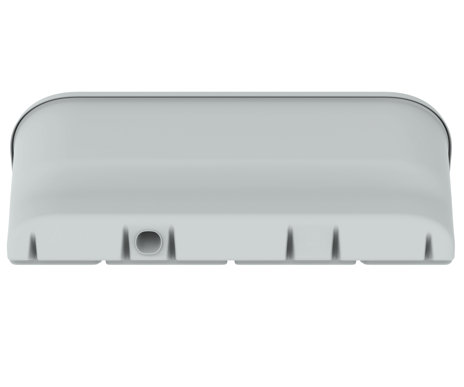 Фитомодуль с системой прикорневого полива 2л х3 (настенное кашпо) (59х25х27 см) (серый), комплект 9 шт