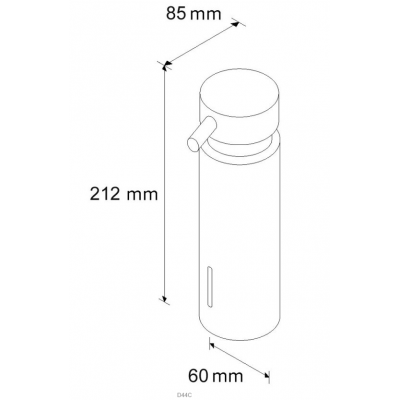Дозатор жидкого мыла "MERIDA VIP" D44C