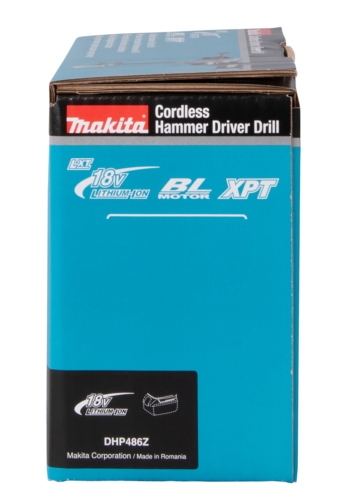 Ударная дрель-шуруповерт аккумуляторная Makita DHP486Z LXT 18В, 130 Нм, 2100 об/мин, без акб и ЗУ