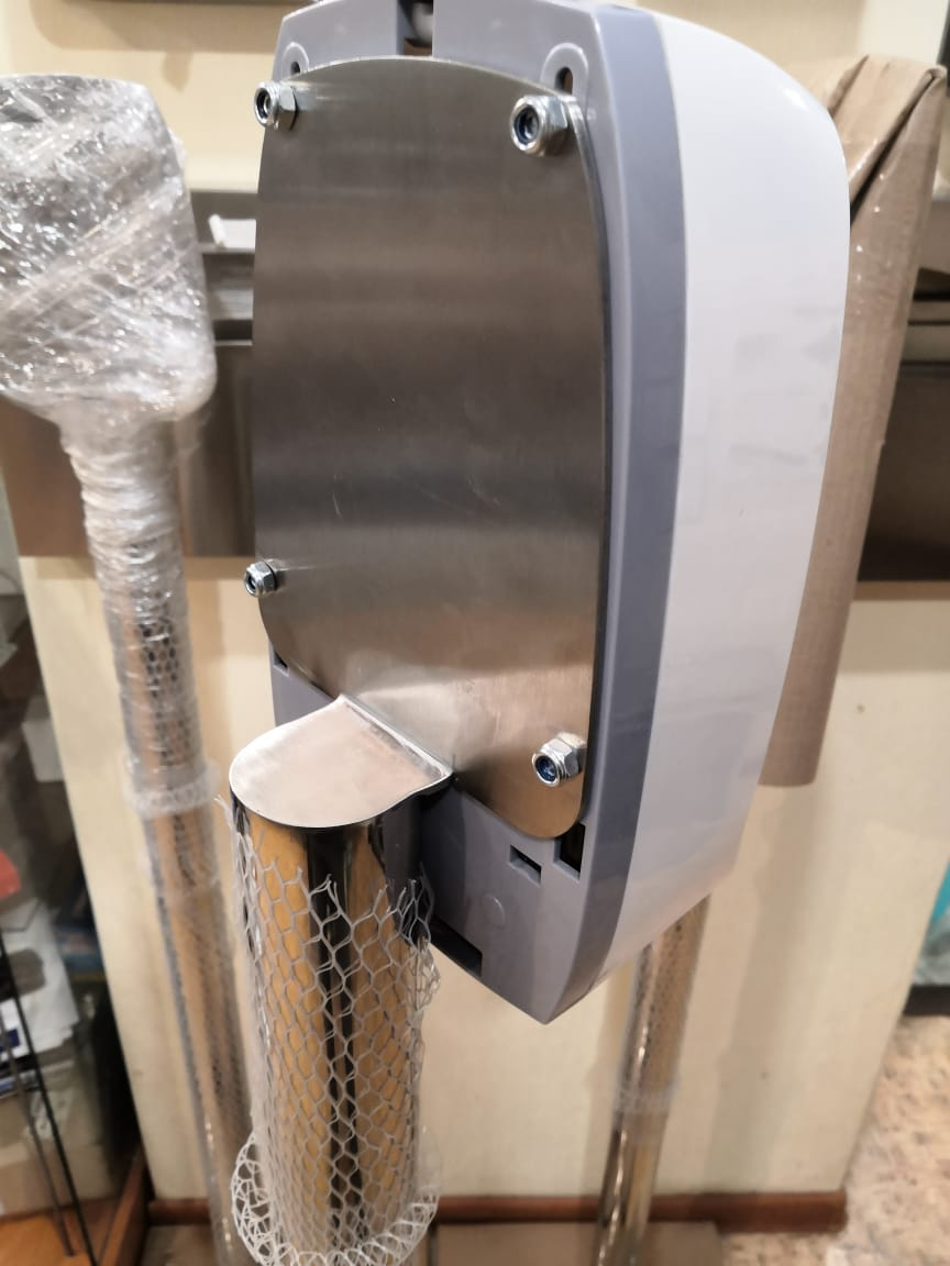 Мобильная стойка для дезинфекции рук в комплекте с сенсорным диспенсером