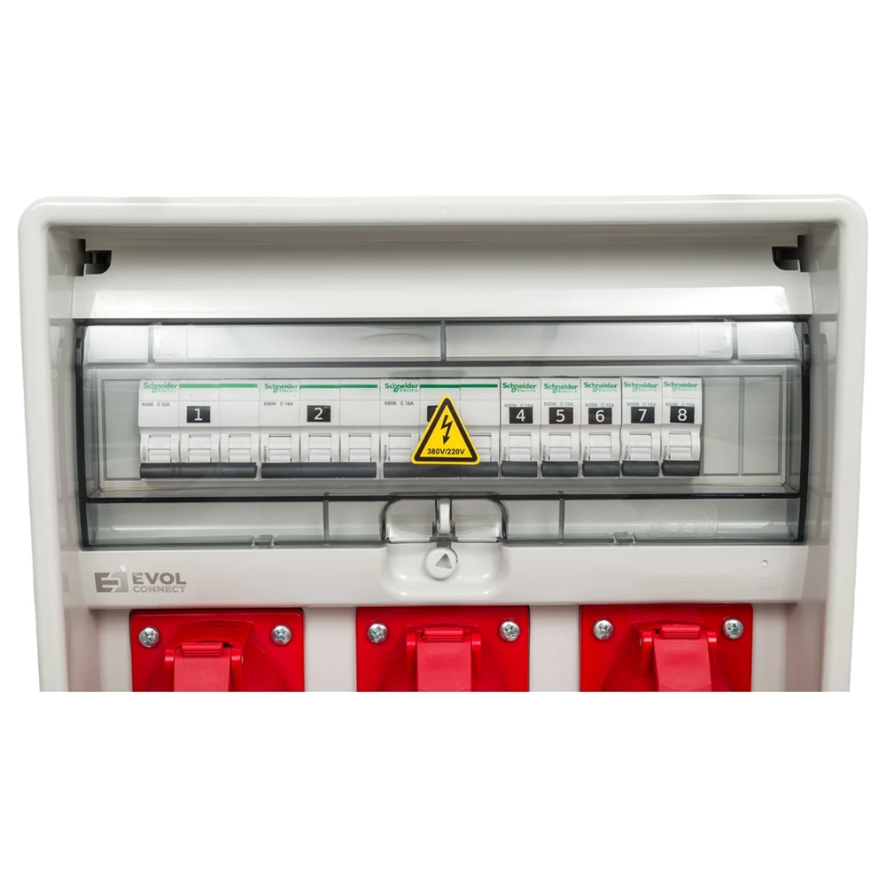 Переносной щит с розетками 220В + 380В EVOL PARTNER ULTRA 0607-035-1