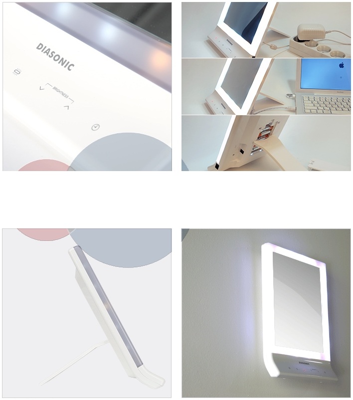 Макияжное зеркало со светодиодной подсветкой Diasonic DL-110CH