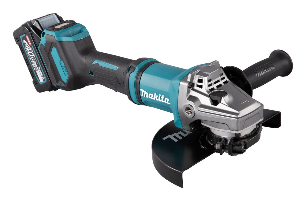Угловая шлифмашина аккумуляторная Makita GA038GT201 XGT BL 40В, 230 мм, 6600 об/мин, 2х5,0 Ah
