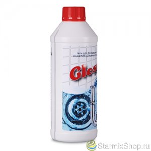 Гель для прочистки труб Секреты чистоты Gloss active 1,5л (флакон)