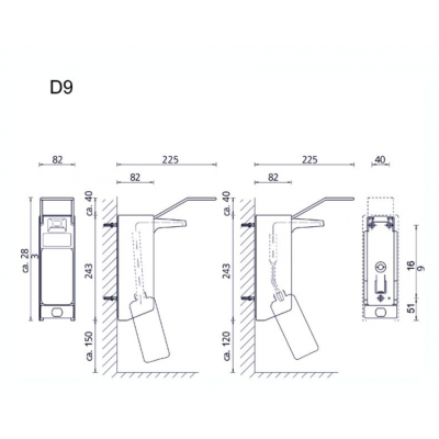 Дозатор для агрессивных жидкостей MERIDA Setymat 500 D9