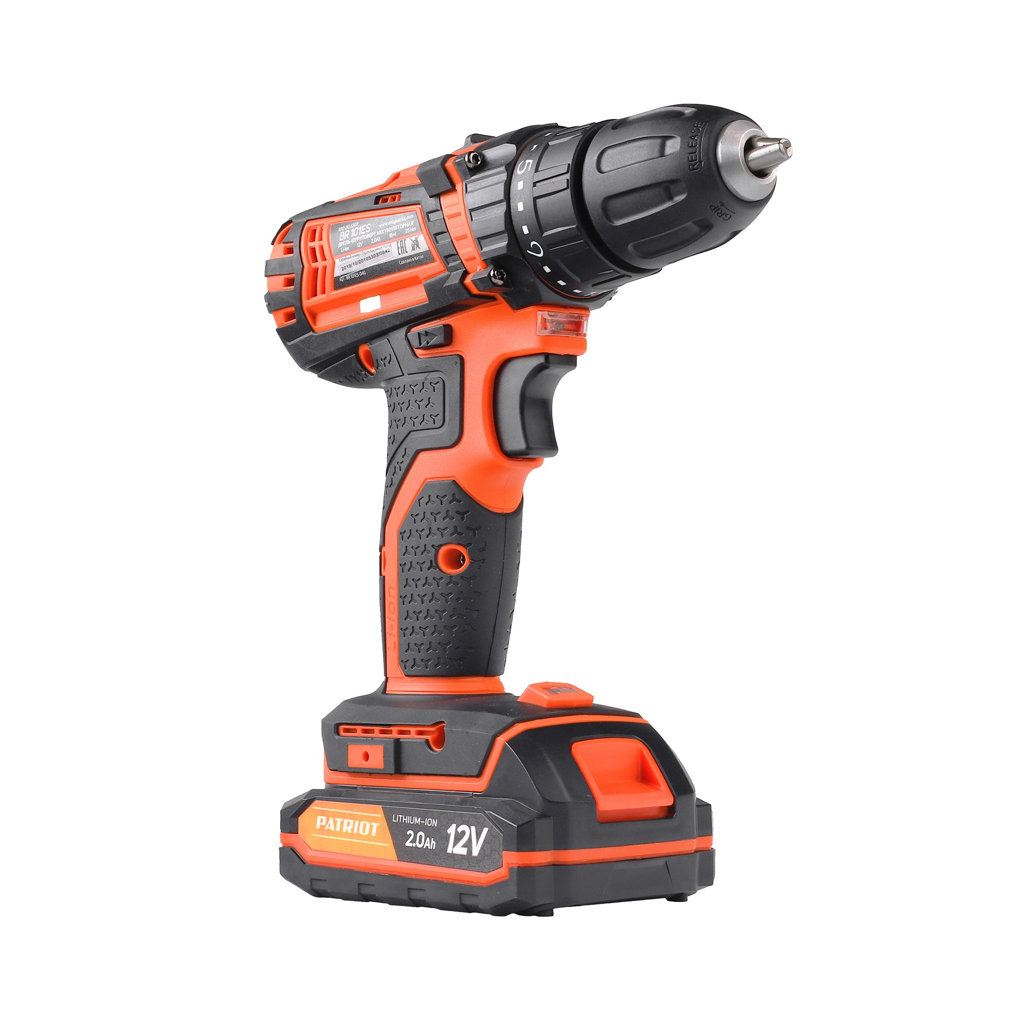 Дрель-шуруповерт аккумуляторная PATRIOT BR 101ES