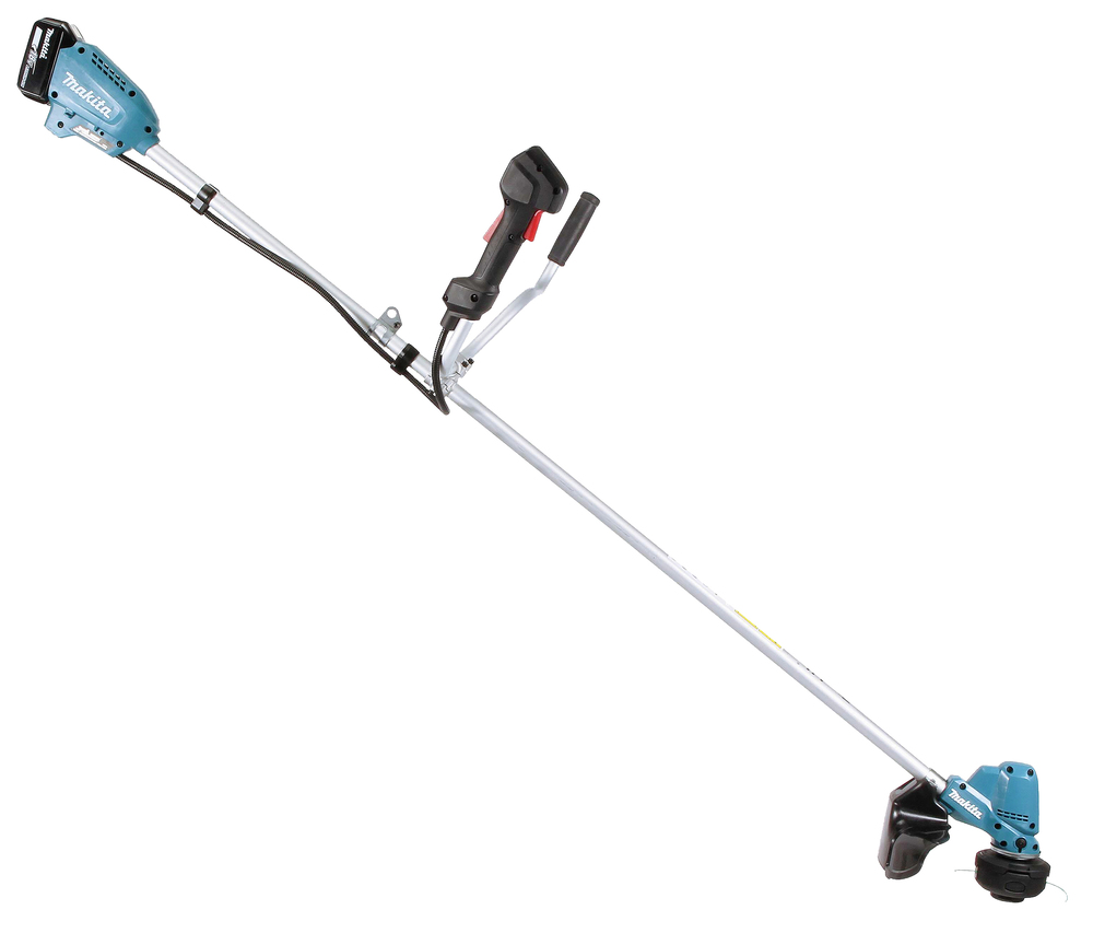 Аккумуляторная травокосилка Makita DUR190URT3 LXT  18В, 2х5.0 Ач, 300 мм (2xBL1850B, DC18RC)