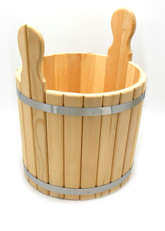 Шайка для бани круглая