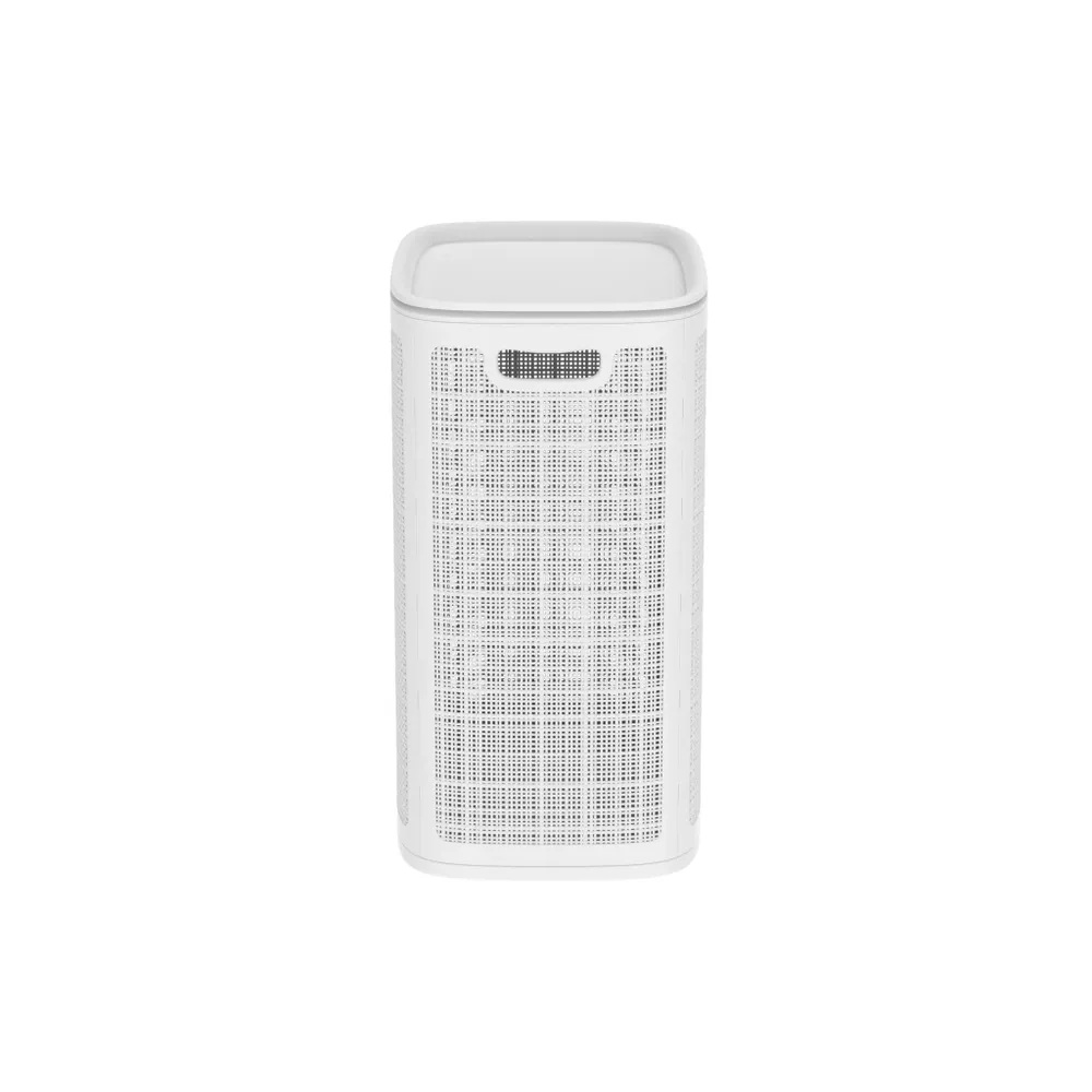 Плетёная корзина для белья сборная «Лён» 75 л (43х32.1х60 см) белый