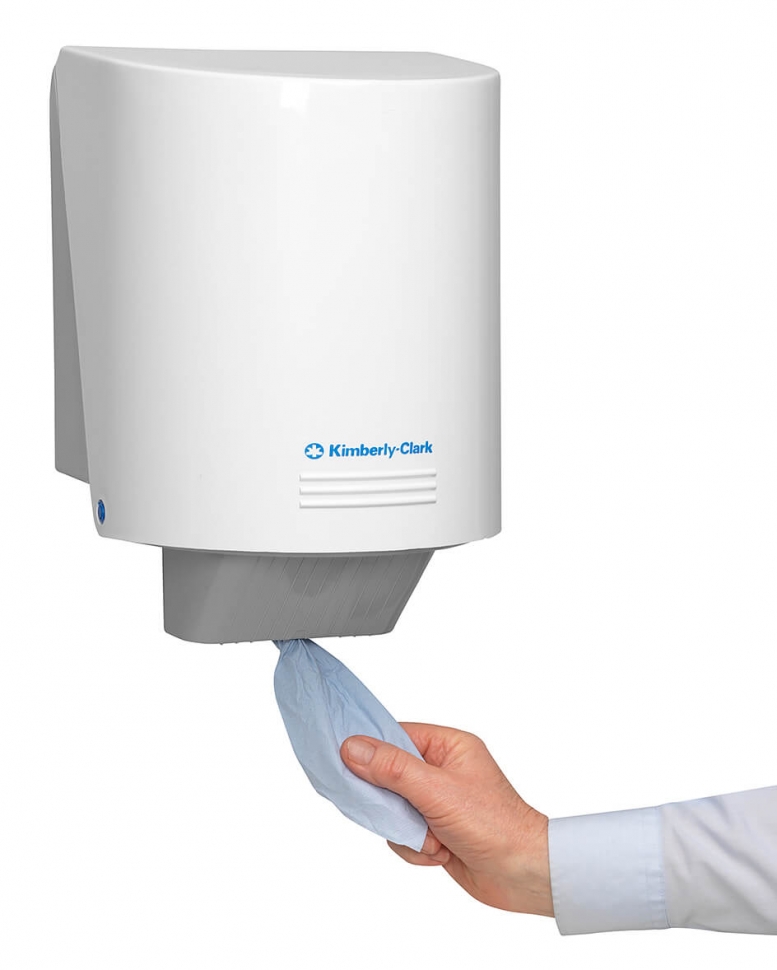 Протирочный материал в рулонах Kimberly-Clark WypAll L20 Essential 7277, однослойный, с центральной подачей