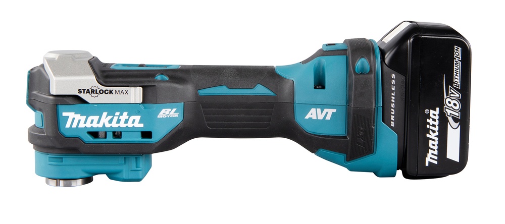 Аккумуляторный многофункциональный инструмент Makita DTM52RTJX1 18В, 2х5,0 Ач, 10000-20000 об\мин, Starlock/Starlock Plus/Starlock Max