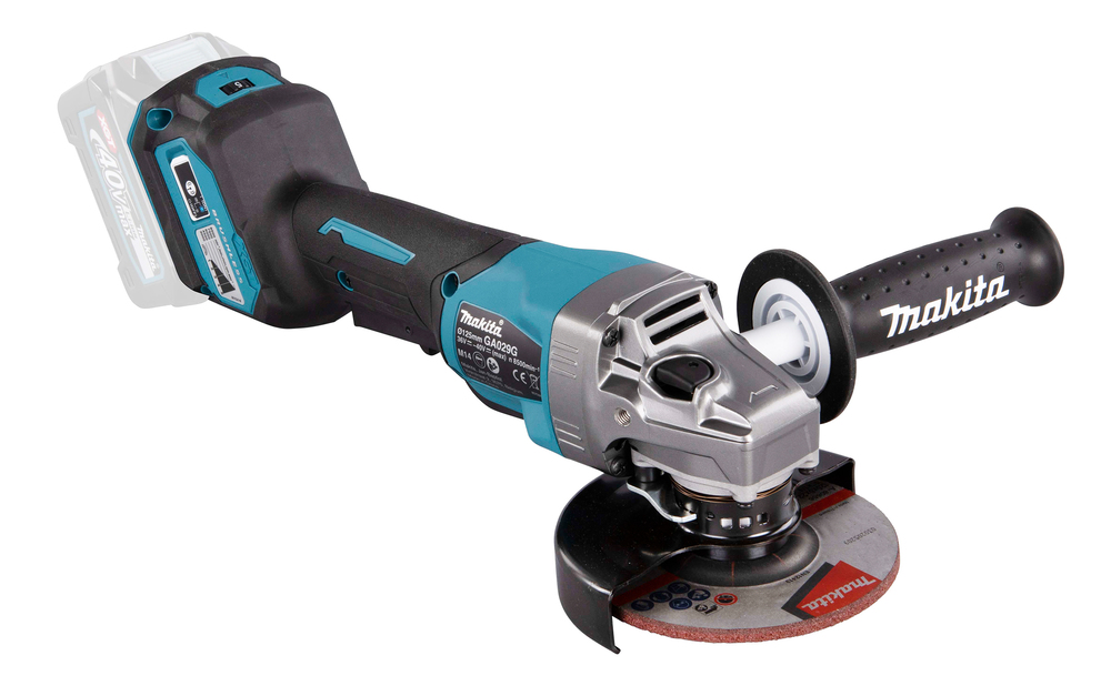 Угловая шлифмашина аккумуляторная с регулировкой оборотов Makita GA029GZ XGT BL 40В, 125 мм, 3000-8500 об/мин, без акб и ЗУ