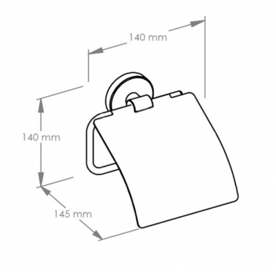 Держатель бытовой туалетной бумаги MERIDA HOTEL MHA01M, матовый