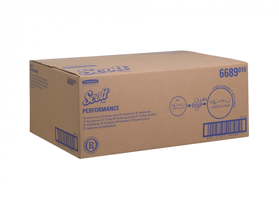 Бумажные полотенца в пачках Kimberly-Clark SCOTT Perfomance 6689