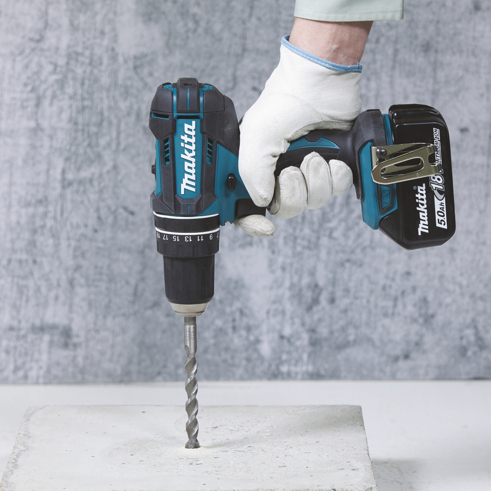 Ударная дрель-шуруповерт аккумуляторная Makita DHP482Z LXT 18В, 62 Нм, 1900 об/мин, без акб и ЗУ