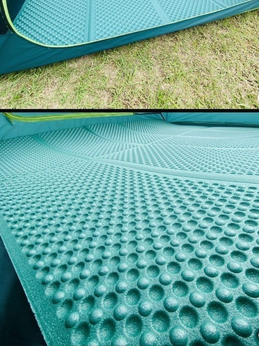 Складной кемпинговый ПЭТ коврик для пикника и отдыха на природе (хаки) 140х200 см