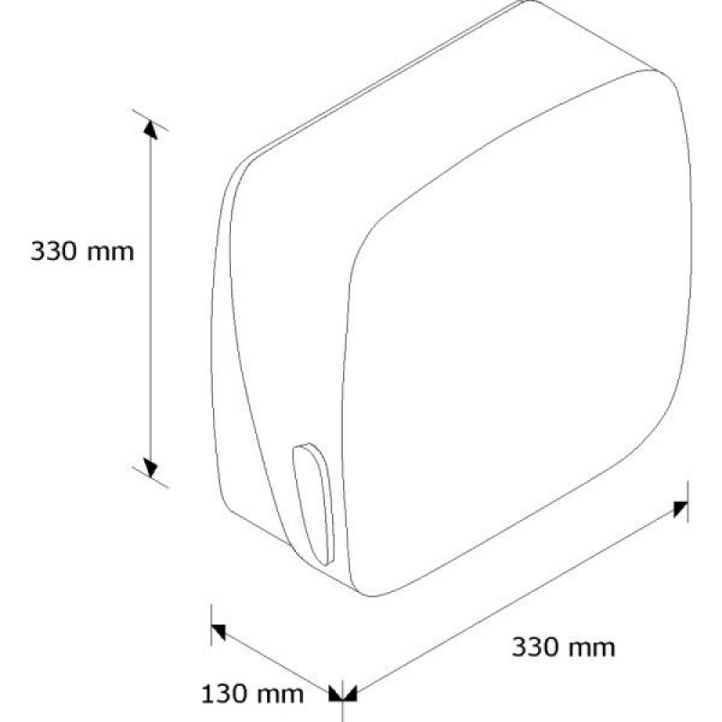 Полотенцедержатель для отдельных бумажных полотенец "MERIDA MERCURY maxi" (черный) AMC101